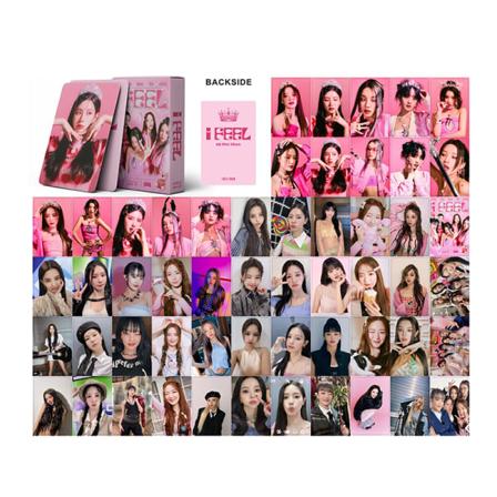 55st Kpop Star Group G I-DLE Album Kort Album Printed Foto Ca A4