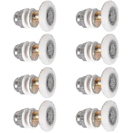 Brusedør - Rullehjul til Brusedør Skydedøre Rullehjul Dør Rulle Hjul Udskiftning 8 stk 23mm