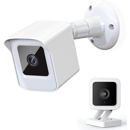 Fäste för helt nya Wyze Cam V3, väderbeständigt skydd och 360 graders justerbart väggfäste, solid kapsling för Wyze V3 utomhus inomhus smart