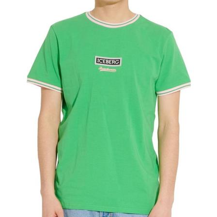 Iceberg, Ts 02 T-shirt Zielony, Mężczyzna, Rozmiar: S