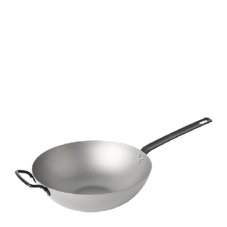 GRANBERG Wokpanna kolstål 30 cm Kök & matlagning Grå ONESIZE