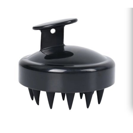 Hårbotten borste för massage och peeling Svart