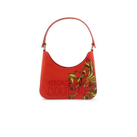 Versace Jeans Couture, Shoulder bag with women baroque printing Rood, Dames, Maat:ONE Size,voering