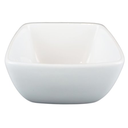 Porslins Skål Kvadrat Djup Höga Kanter - 12 pack