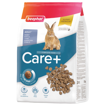 Beaphar - CARE+ Kanin 1,5kg - Smådyr - Fôr & høy til smådyr - Pellets - ZOO.no