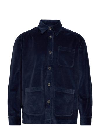 Heaton Cord Lt Shirt Jacket Navy Morris