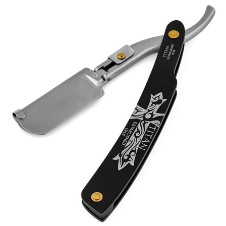 Hieroglyphic Barberkniv med Udskifteligt Blad til mænd - Barberknive