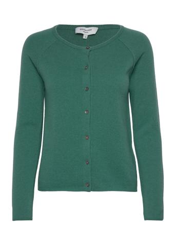 Wool & Cashmere Cardigan Strikkegenser Cardigan Grønn Rosemunde*Betinget Tilbud