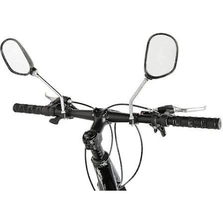 2 stk. cykelspejl, venstre og højre sidespejle drejelige justerbare spejle på styr monteret glasspejl til mountainbike landevejscykel A-YUHAO