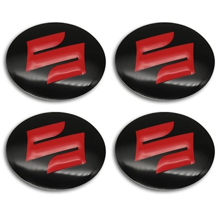 Bil Hjul Senter Nav Kapsel Klistremerke Emblem Badge Hjul Klistremerke Tilbehør Suzuki JIMNY Grand vitara Sx4 Swift Alto 56mm 4 stk