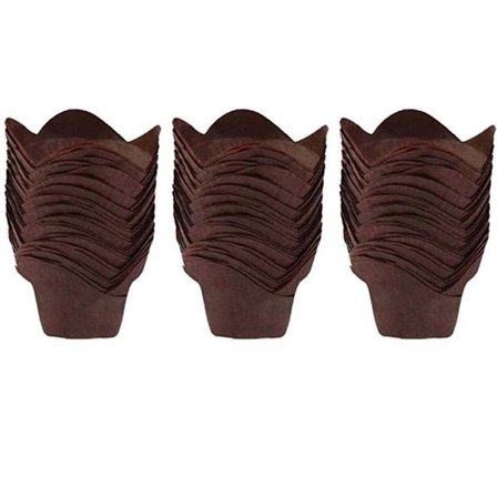 Muffins- og cupcakeformer i bakepapir, 250 stk | Grease Brown KLB