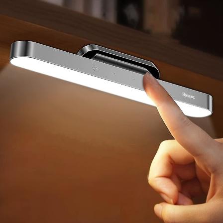 Genopladelig magnetisk LED-lampe, underskabslampe med forsinket slukning, dæmpbar lysstrimmel med berøringskontrol batteribordlampe til køkken 