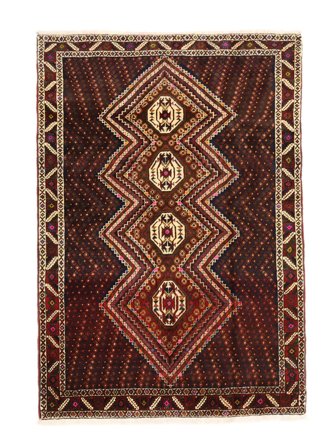 Afshar Shahre Babak Rug 106X153 Black/Brown Wool, Persia