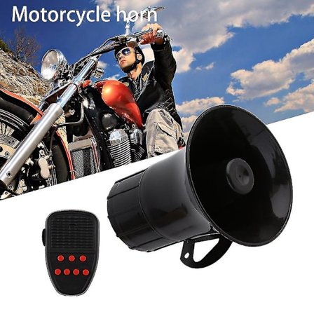 12V 50W 7 Ljud Horn Motorcykel Bil Alarm Siren