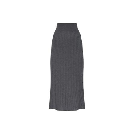Lisa Yang, Midi Skirts Grijs, Dames, Maat:S
