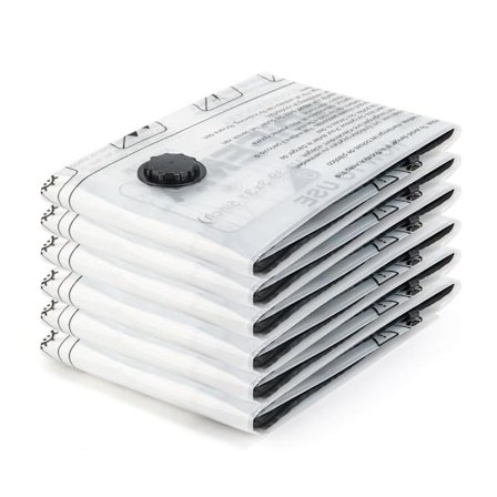 Vakuumposer, pakke med 6 (70x50 cm), genanvendelige - maksimer pladsbesparelsen, egnet til sengetøj, dyner, tæpper og opbevaring på rejser.