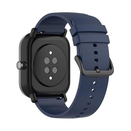Soft Silikonarmband 20mm För Galaxy Watch4 44mm/40mm M.fl. - Blå Blå