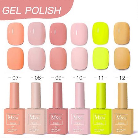 Nagellack Gel Set DIY Nagelkonst 6st Semi Permanent UV LED Gel Kit För Naglar Dekoration Manikyr Soak Off Målning Vernis Design[YJD]