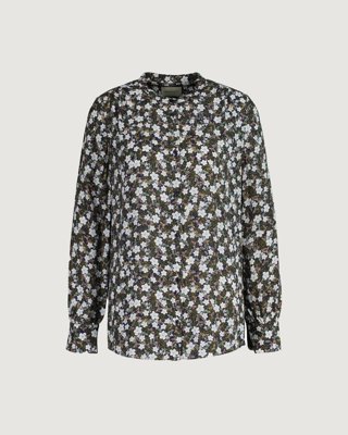 GANT - Bluse med blomstertrykk til dame classic blue