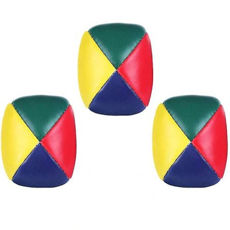 Poser med nybegynner sjongleringsballer, høykvalitets mini sjongleringsballer, slitesterke sjongleringsballsett, enkle og myke sjongleringsballer for 