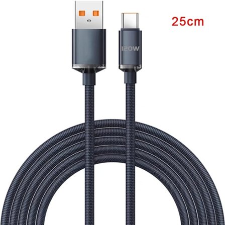 120W USB Typ C-kabel 6A Snabbladdning Typ C-kablar Snabbladdning