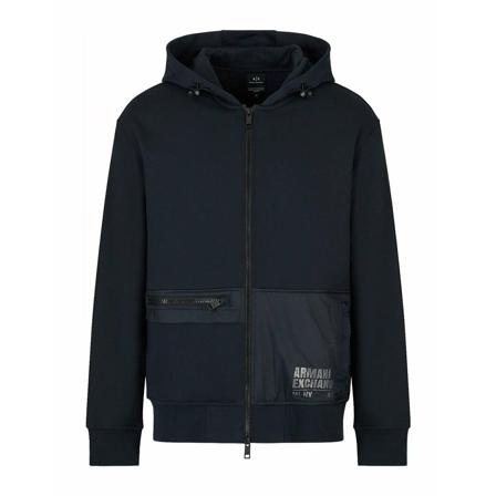 Armani Exchange, Zip-throughs Zwart, Heren, Maat:XL