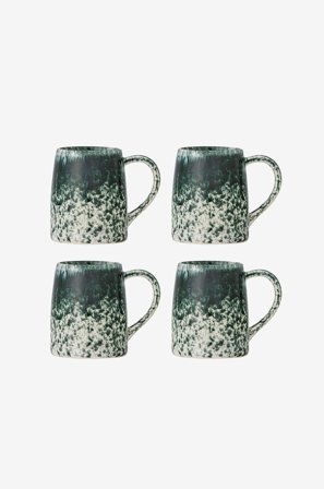 Bloomingville - Winnie Mugg, set om 4 - Grön - Koppar & muggar - Från Homeroom