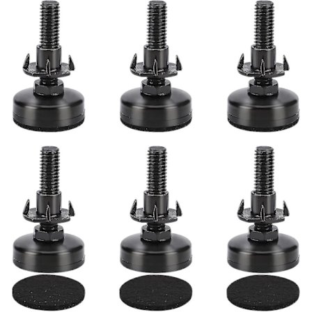 6 Justerbare Fødder, Heavy Duty Nivelleringsfod Til Hjem, Kontor Sofa