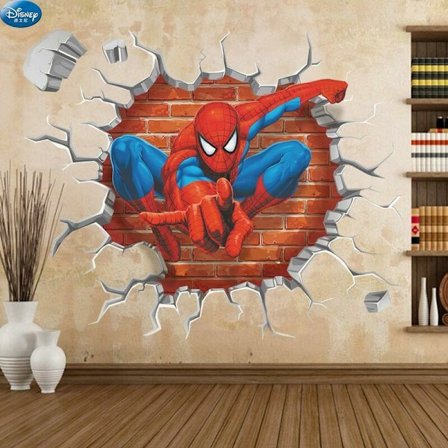Teen Spiderman Vægdekorationsmærkat Inspireret af Klassisk Marvel-figur i Moderne Hjemmeindretning Soveværelsesmærkat