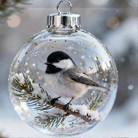 2026 Meri- ja metsäelämän lasikoristekokoelma, elävä käsintehty 3D-eläinkoriste, joulukuusen huoneen sisustukseen, loma-koristeet, kimalteleva