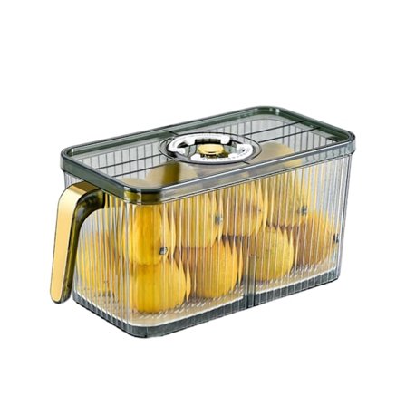 Kylskåp Färsk Förvaringslåda Med Handtag Transparent Kök Lufttät Crisper