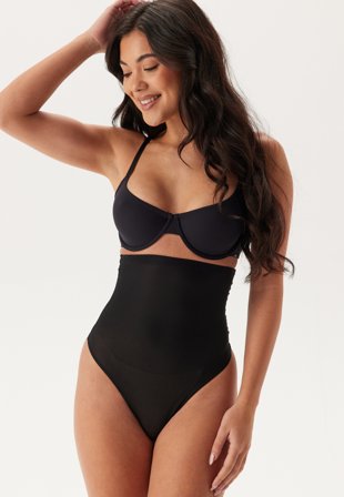 MAGIC Bodyfashion Hi Waist Thong Black Klær