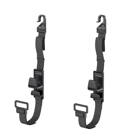 2-pack GM-nackstöds-krokar för bilinteriör för förvaringsväska, tygväska, kappa, matkasse