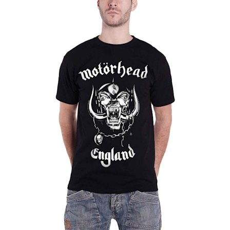 Motorhead Unisex Adult England Back Print T-Shirt XL Svart