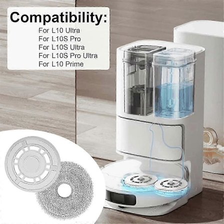 Moppdukar för X20+, för L10s Pro Gen 2/ L10 Ultra/ L10s Pro/l10s Ultra/ L10 Prime/ X20 Pro