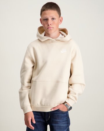 Nike K NSW CLUB FLC HDY Biały Bluzy z kapturem Chłopiec - Kids Brand Store