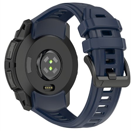 22 mm silikonarmband Garmin Instinct 3 Solar / Instinct 3 AMOLED 45 mm ersättningsarmband - Marinblå