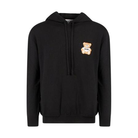 Moschino, Hoodie Zwart, Heren, Maat:M