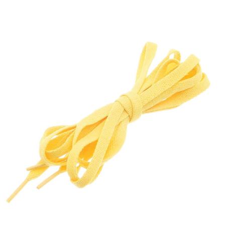Skosnören - Citrongul - Platta [120 Cm] Citron Gul One Size