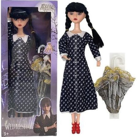 Mjuk Wednesday Adams-docka för bar