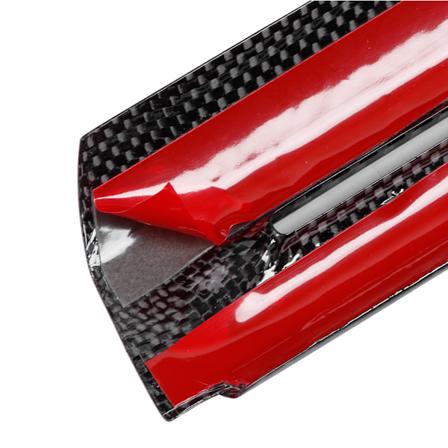 Sæt af Carbonfiber Indvendige Dør Armlæn Dekor Dæk Trim Passer til Ford Mustang 2014-2018