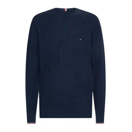 Tommy Hilfiger, Sweatshirts Blauw, Heren, Maat:L,Katoen