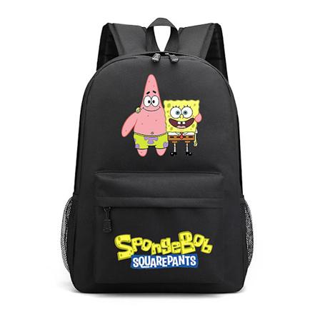 Ryggsäck Spongebob Squarepants tryckt väska student skolväska axelväska rese casual ryggsäck[HK] B