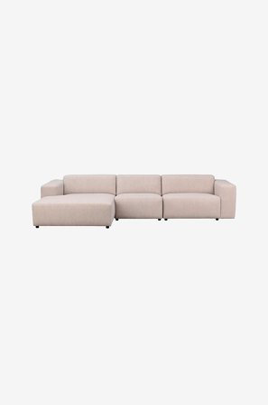 Rowico Home - Soffa Willard, 4-sits med shäslong till Vänster - Beige - 4-sits soffor - Från Homeroom