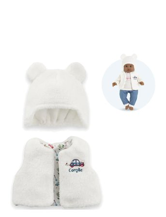 Corolle Corolle Doll Clothes Hat And Vest, 36 Cm - White - 36 CM