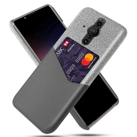 Bofink Sony Xperia Pro-I skal med korthållare - Silver/Grå Silvergrå