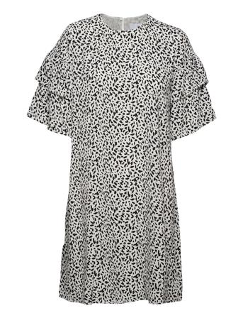 Slfcarla 2/4 Short Dress M White Selected Femme