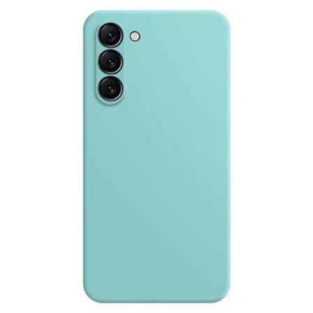 Skråt gummibelagt cover mod fald til Samsung Galaxy S23 - Cyan