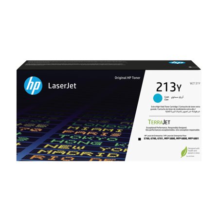 HP 213Y - Ekstra høy ytelse - cyan - original - LaserJet - tonerpatron (W2131Y)