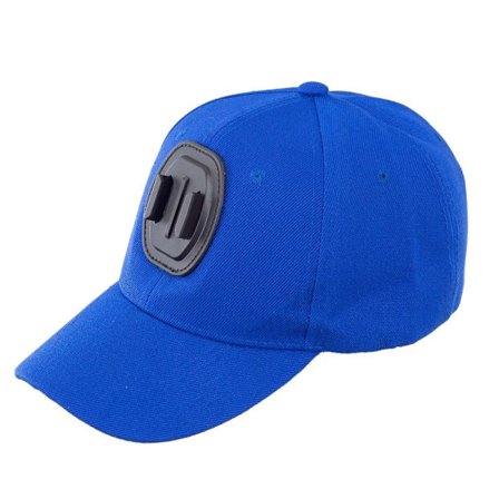 Sport kameraholder hat baseball kasket til actionfotografering BLÅ